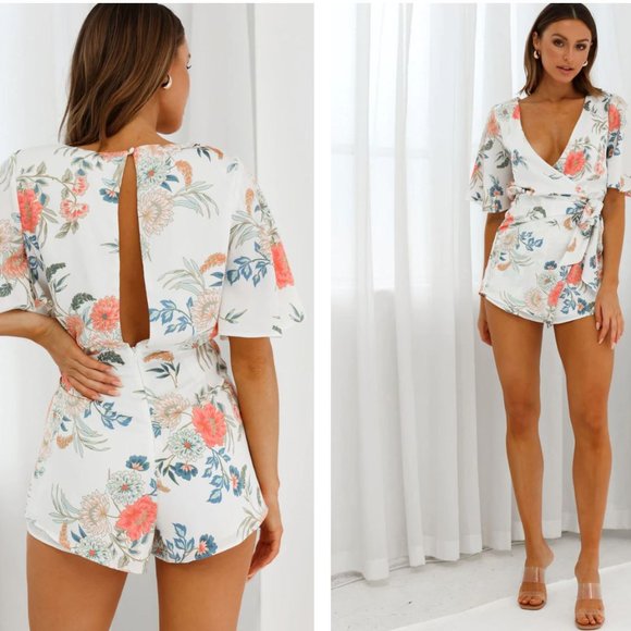 Adorable floral romper, ideal for summer, only worn once, in pristine condition. - Picture 2 of 3